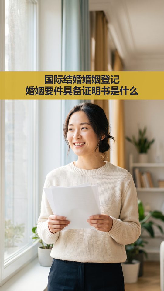 国际结婚婚姻登记 婚姻要件具备证明书是什么
