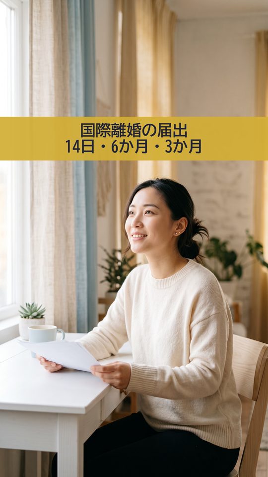 国際離婚の届出|準拠法・入管への14日届出・6か月ルール