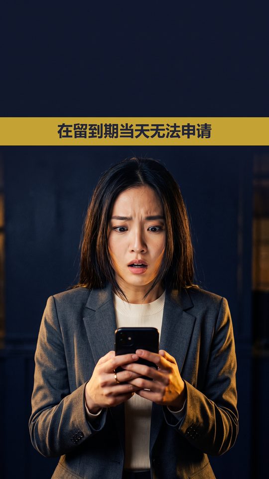 在留到期当天无法在线申请😨