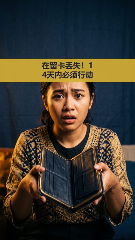 在留卡丢失后，须在14天内申请补发⚠️