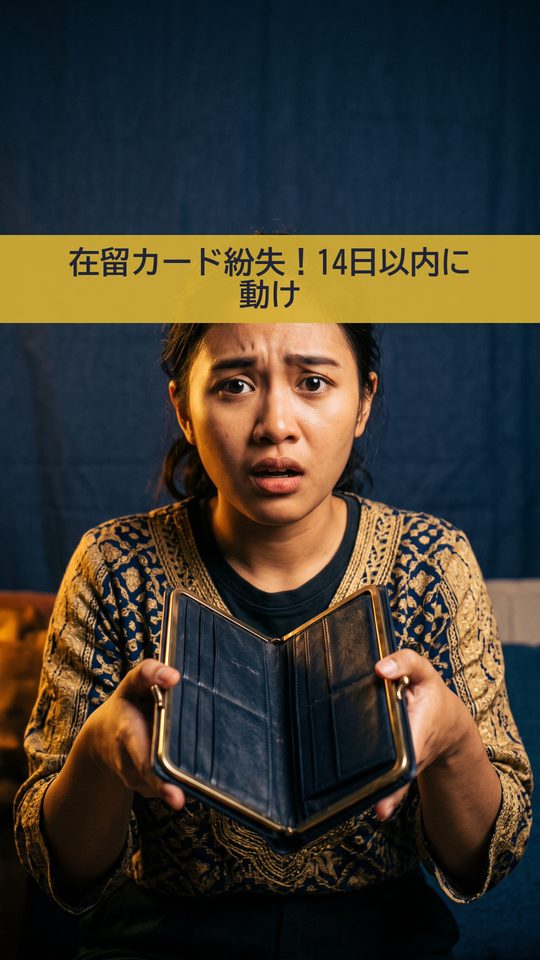 【2026年最新】在留カードを紛失したら?再交付を解説
