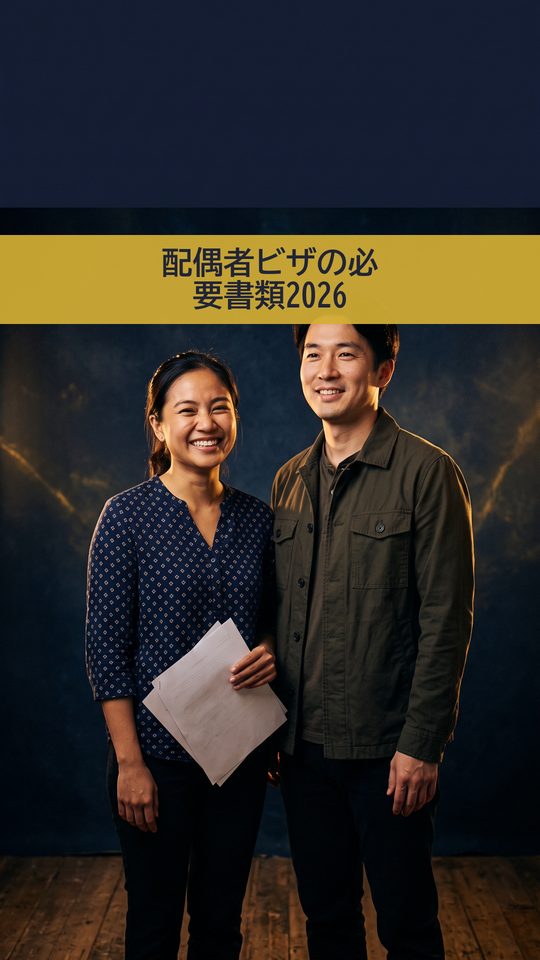 【2026年最新】配偶者ビザ(日本人の配偶者等)の必要書類