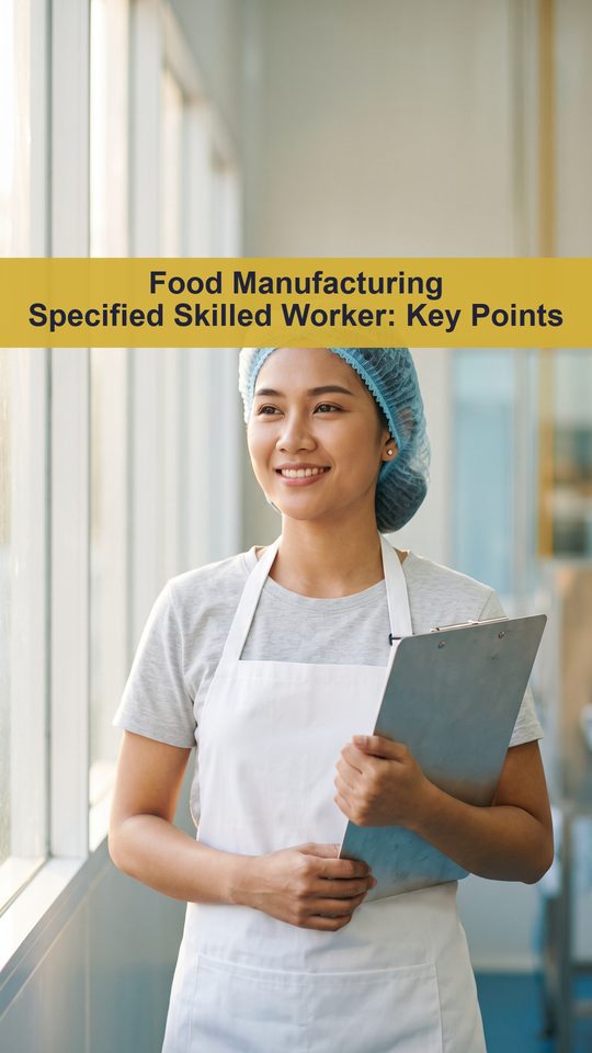 Food Manufacturing Specified Skilled Worker: Key Points