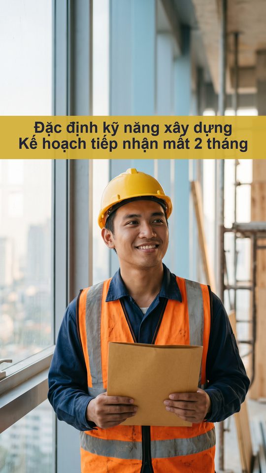 Đặc định kỹ năng xây dựng Kế hoạch tiếp nhận mất 2 tháng