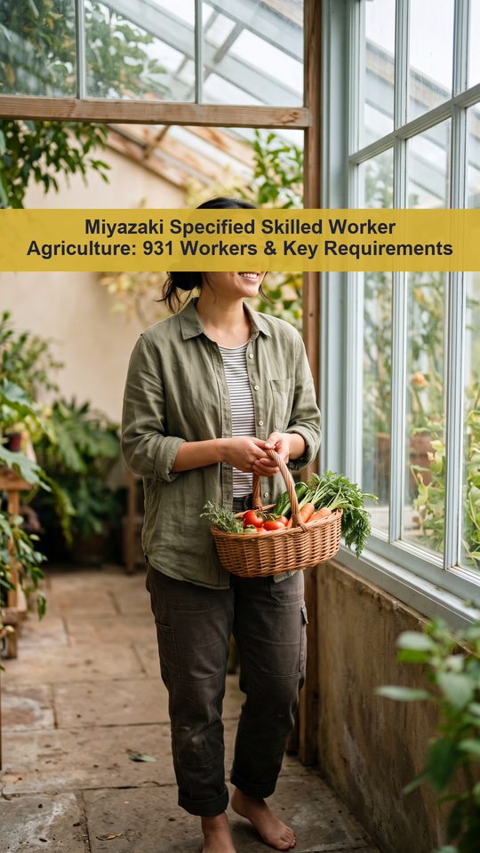 Miyazaki Specified Skilled Worker Agriculture: 931 Workers & Key Requirements